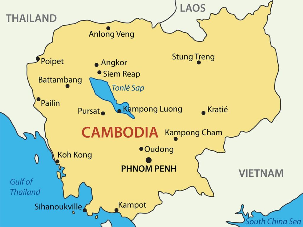 Cambogia-mappa
